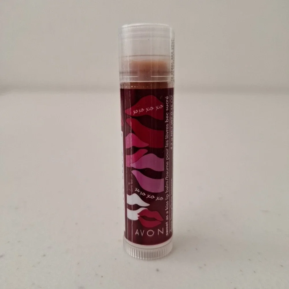NEW Avon SWEET AS A KISS Lip Balm Chapstick, Set of 4, DISCONTINUED Valentine's